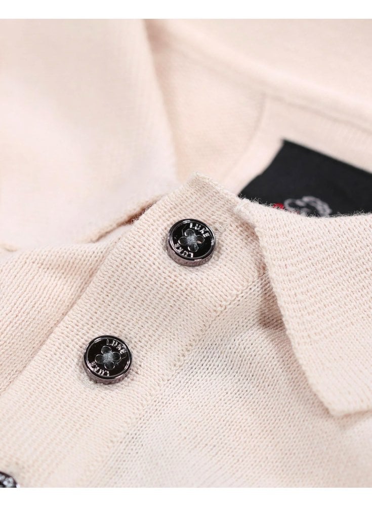 Luke Mainline Venice Long Sleeve Polo Bone