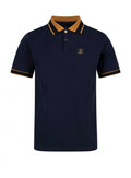 Luke 1977 Makati Detailed Polo Shirt Navy Gold