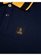 Luke 1977 Makati Detailed Polo Shirt Navy Gold
