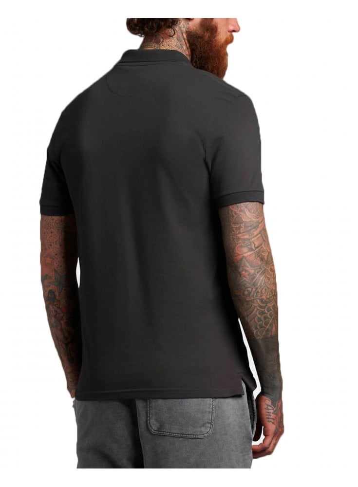 Lyle And Scott Mens Plain Polo Shirt Regular Fit Gunmetal