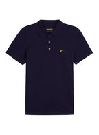 Lyle And Scott Organic Mens Plain Polo Shirt Regular Fit Navy