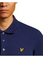 Lyle And Scott Organic Mens Plain Polo Shirt Regular Fit Navy