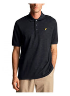 Lyle & Scott Chunky Slub Polo Shirt Dark Navy