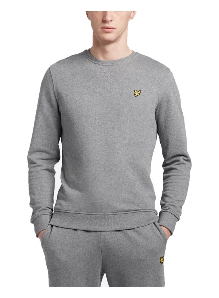 Lyle & Scott Classic Sweat Shirt Mid Grey Marl