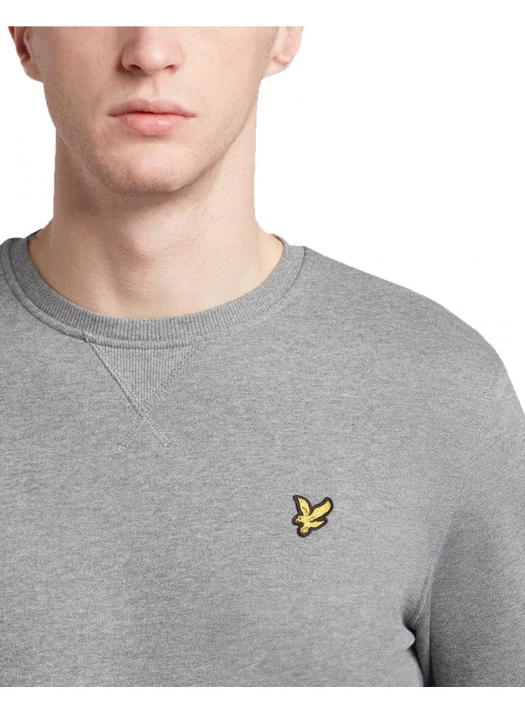 Lyle & Scott Classic Sweat Shirt Mid Grey Marl
