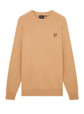 Lyle & Scott Cotton Merino Crew Neck Jumper Cairngorms Khaki