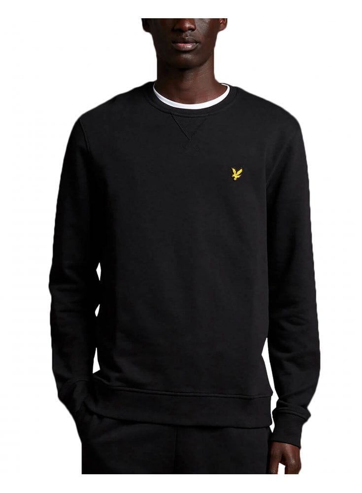 Lyle & Scott Crew Neck Organic Sweatshirt Jet Black