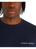 Lyle & Scott Embroidered Crew Neck Sweatshirt Dark Navy