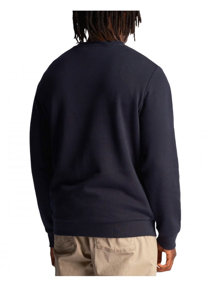 Lyle & Scott Embroidered Crew Neck Sweatshirt Gunmetal