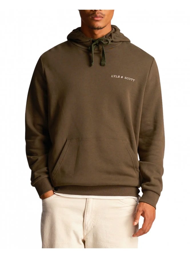 Lyle & Scott Embroidered Hoodie Olive