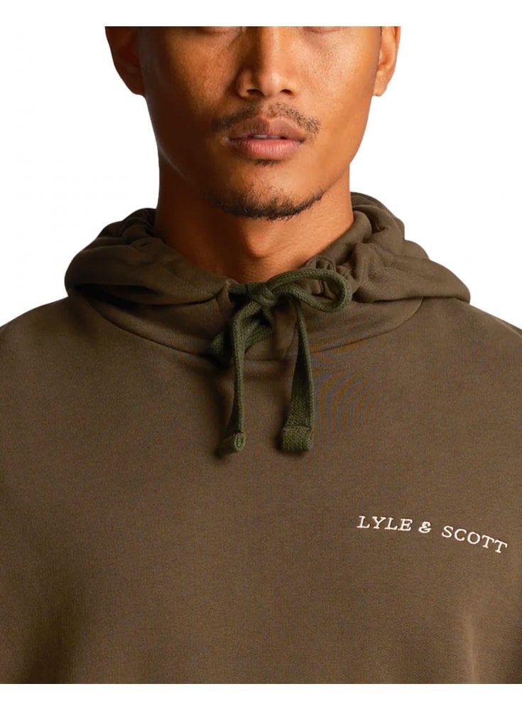 Lyle & Scott Embroidered Hoodie Olive