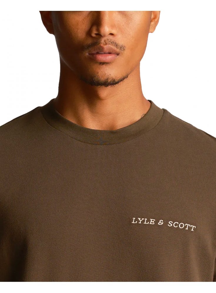 Lyle & Scott Embroidered Logo T-shirt Olive