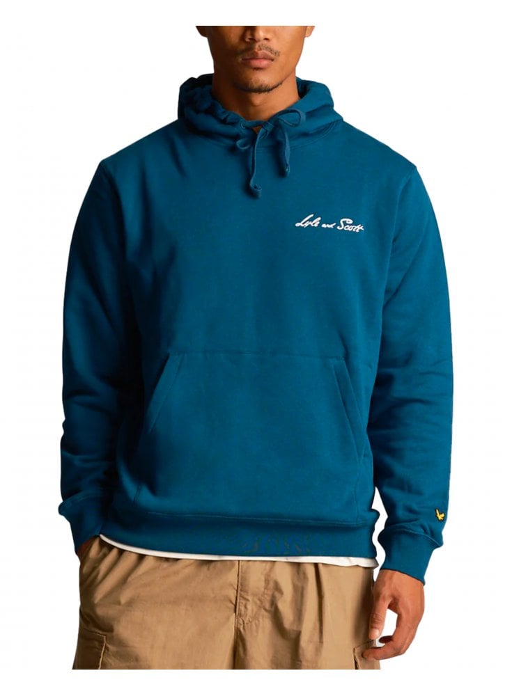 Lyle & Scott Graphic Ski Hoodie Apres Navy