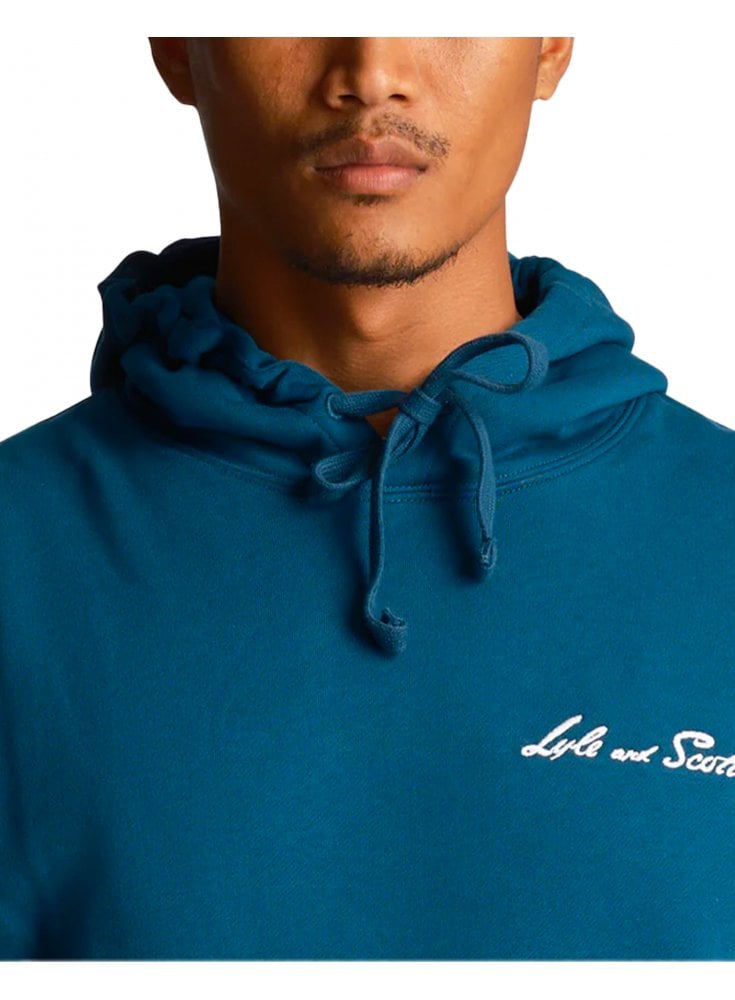 Lyle & Scott Graphic Ski Hoodie Apres Navy