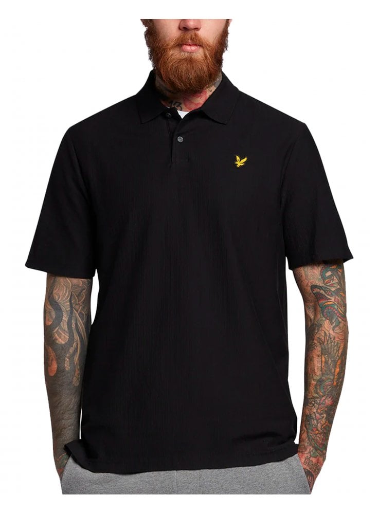 Lyle & Scott Grit Polo Shirt Jet Black
