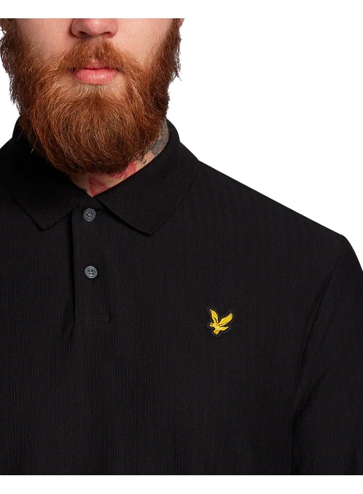 Lyle & Scott Grit Polo Shirt Jet Black