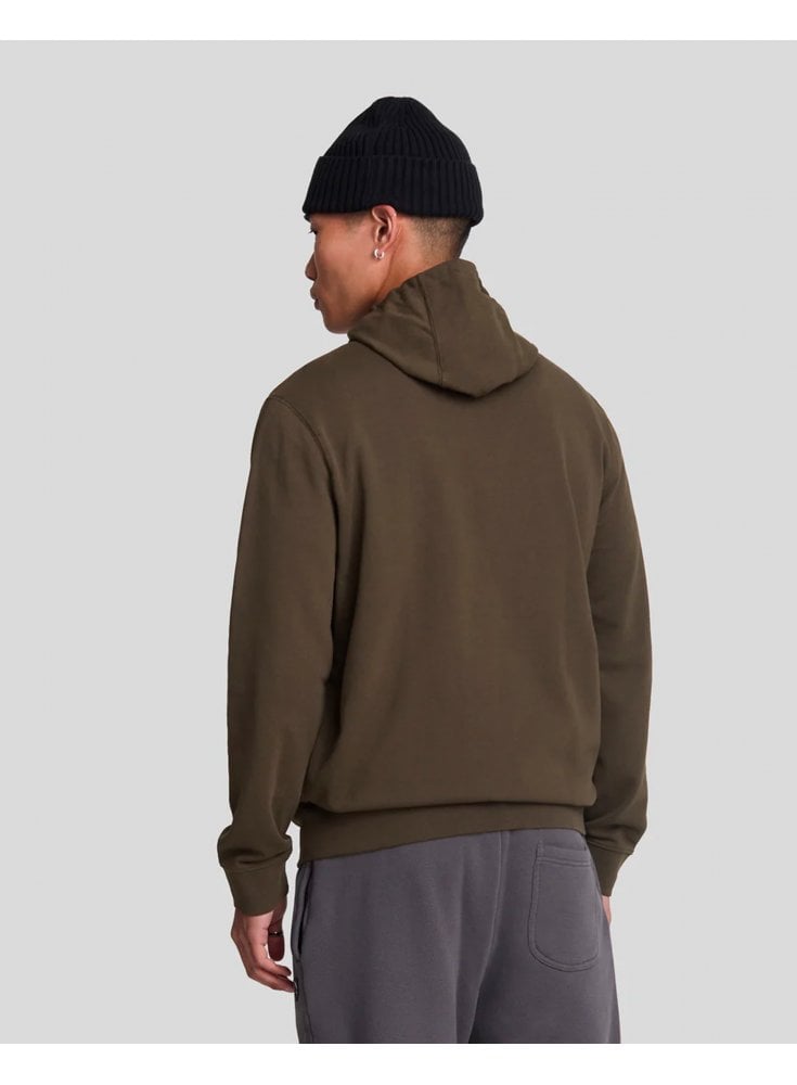Lyle & Scott Hybrid Zip Hoodie Olive  Translate