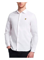Lyle & Scott Long Sleeve Slim Fit Poplin Shirt White