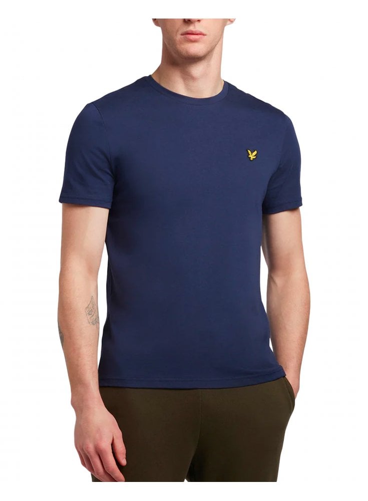 Lyle & Scott Plain Cotton T Shirt Dark Navy