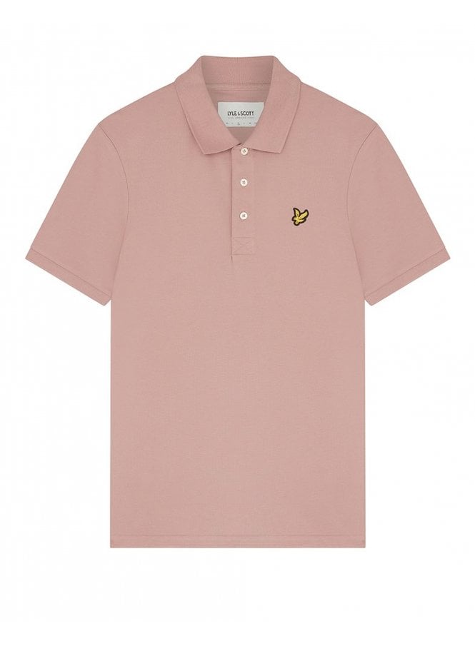 Lyle & Scott Plain Polo Shirt Hutton Pink