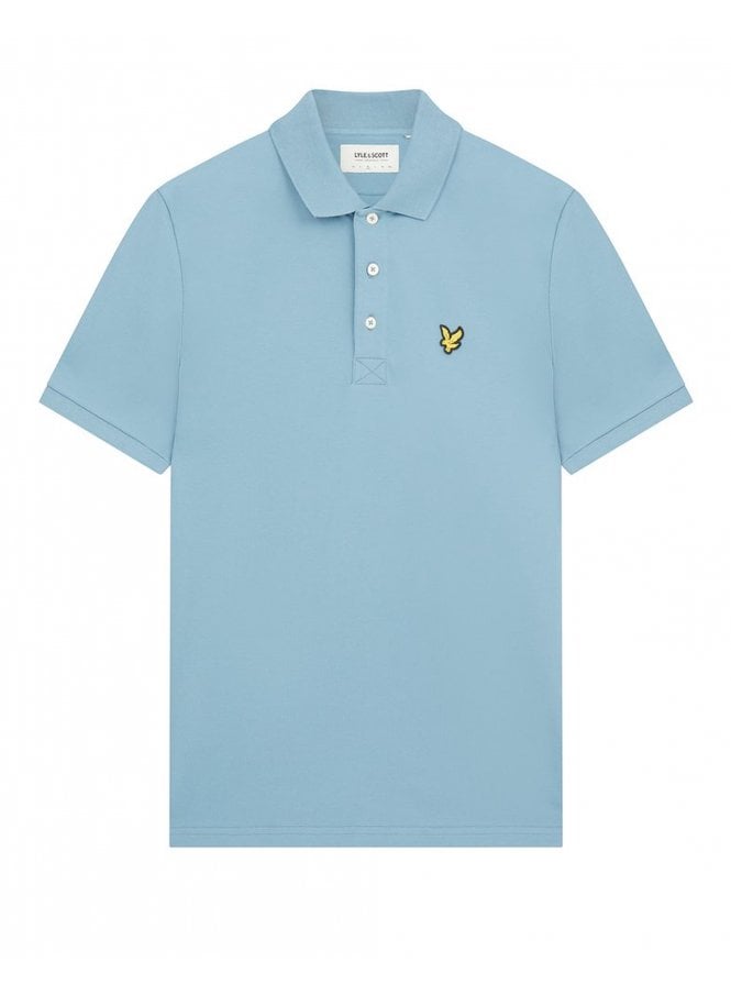 Lyle & Scott Plain Polo Shirt Skipton Blue