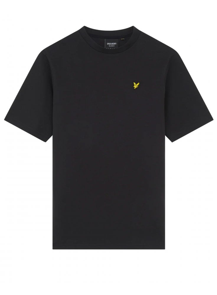 Lyle & Scott Ski Slope Graphic T Shirt Oversize Fit Black Ice