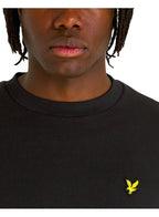 Lyle & Scott Ski Slope Graphic T Shirt Oversize Fit Black Ice