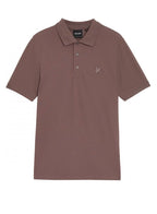 Lyle & Scott Superfine Polo Shirt Tonal Plum Truffle