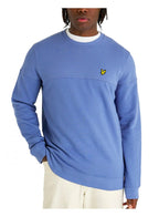 Lyle & Scott Textured Crew Neck Sweatshirt Pioneer Blue