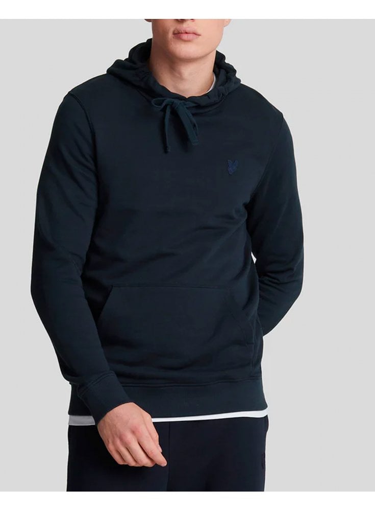 Lyle & Scott Tonal Overhead Hoodie Dark Navy