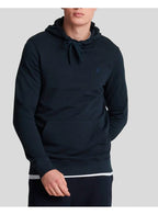 Lyle & Scott Tonal Overhead Hoodie Dark Navy