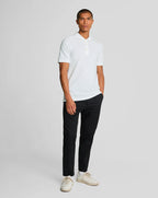 Lyle & Scott Tonal Eagle Polo Shirt White