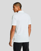 Lyle & Scott Tonal Eagle Polo Shirt White