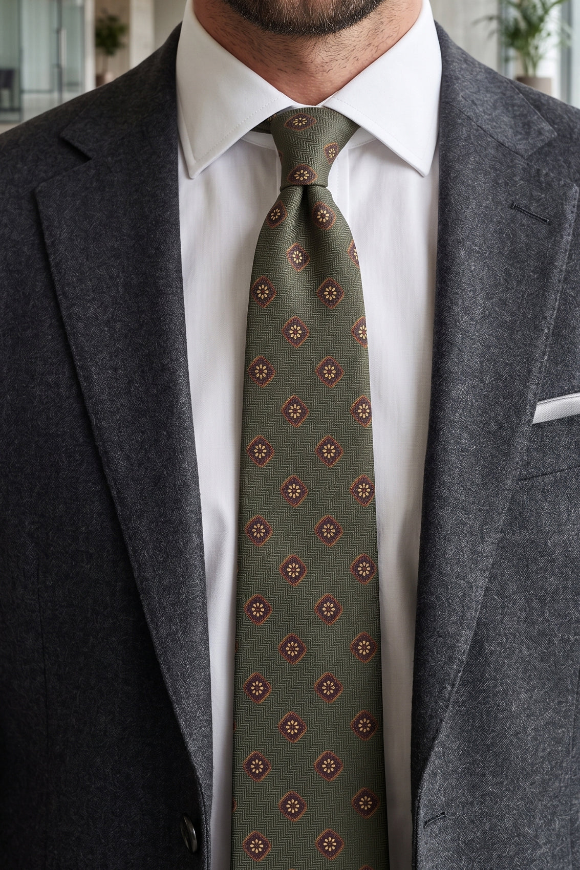 Vintage Geometric Green