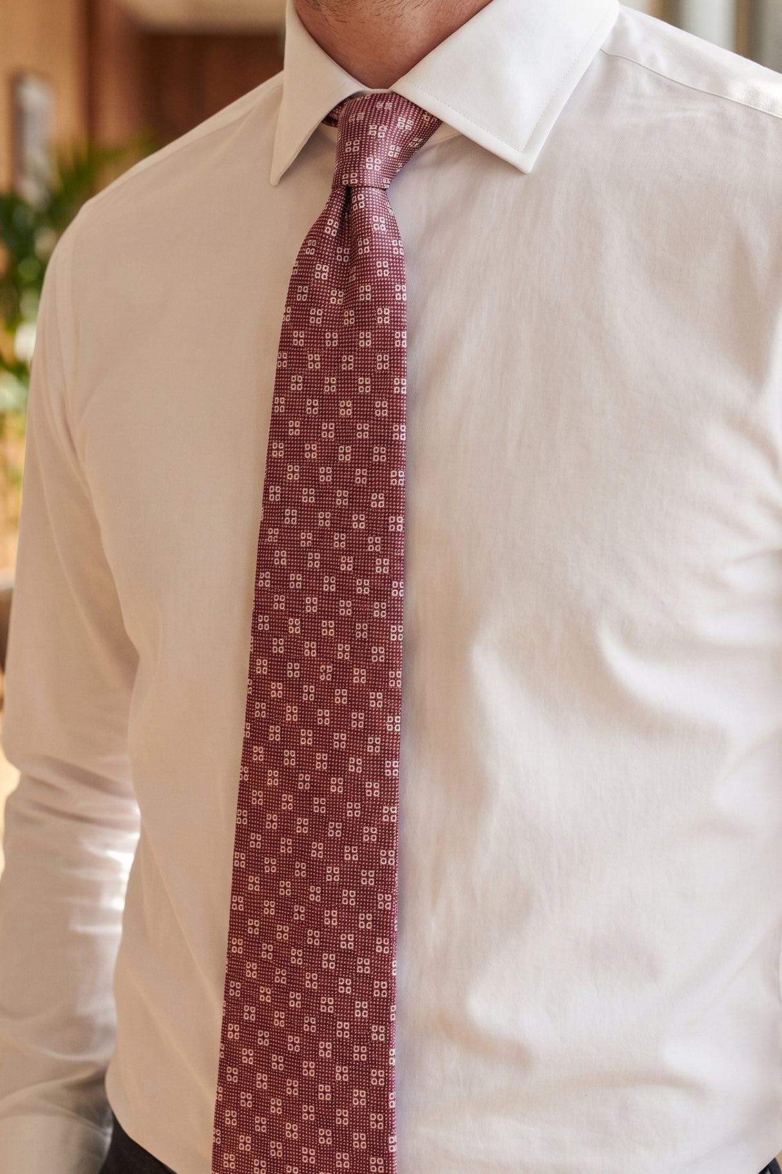 Geometric Squares Red