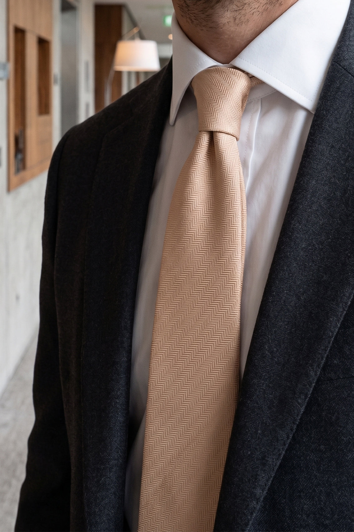 Champagne Self Stripe