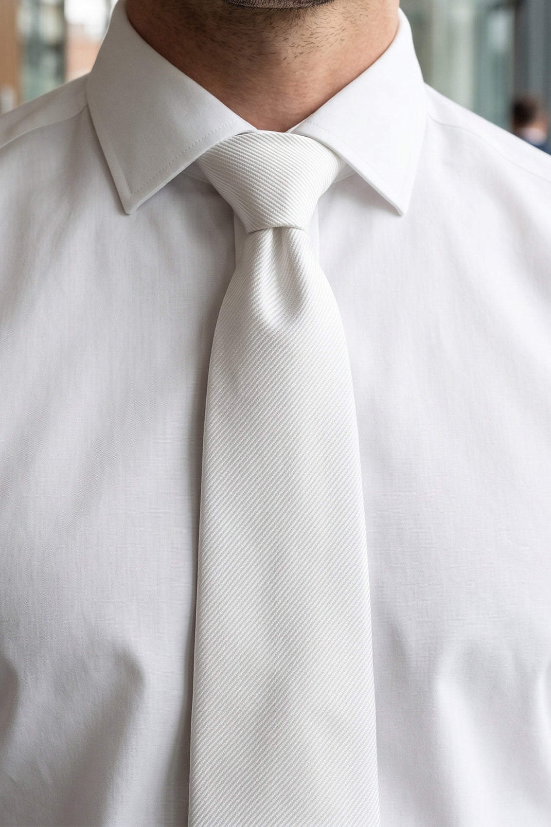 White Ribbed