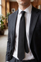 Black Self Stripe