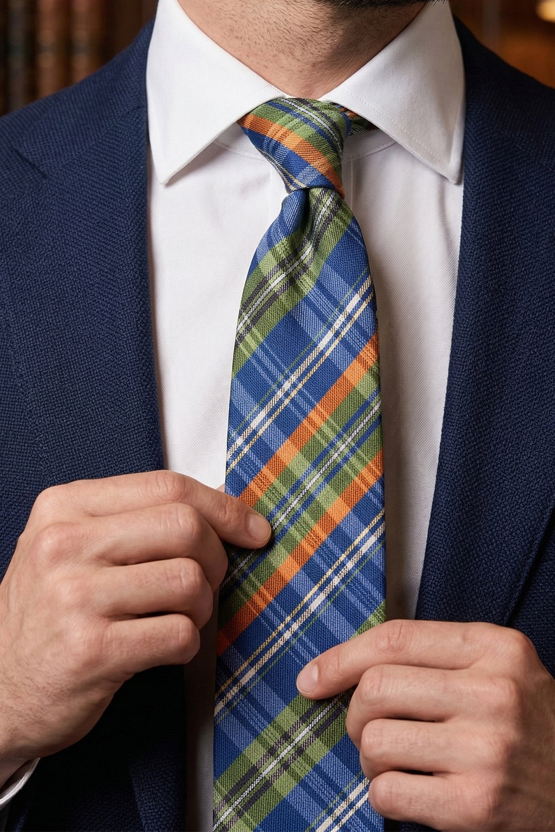 Checks Blue Green