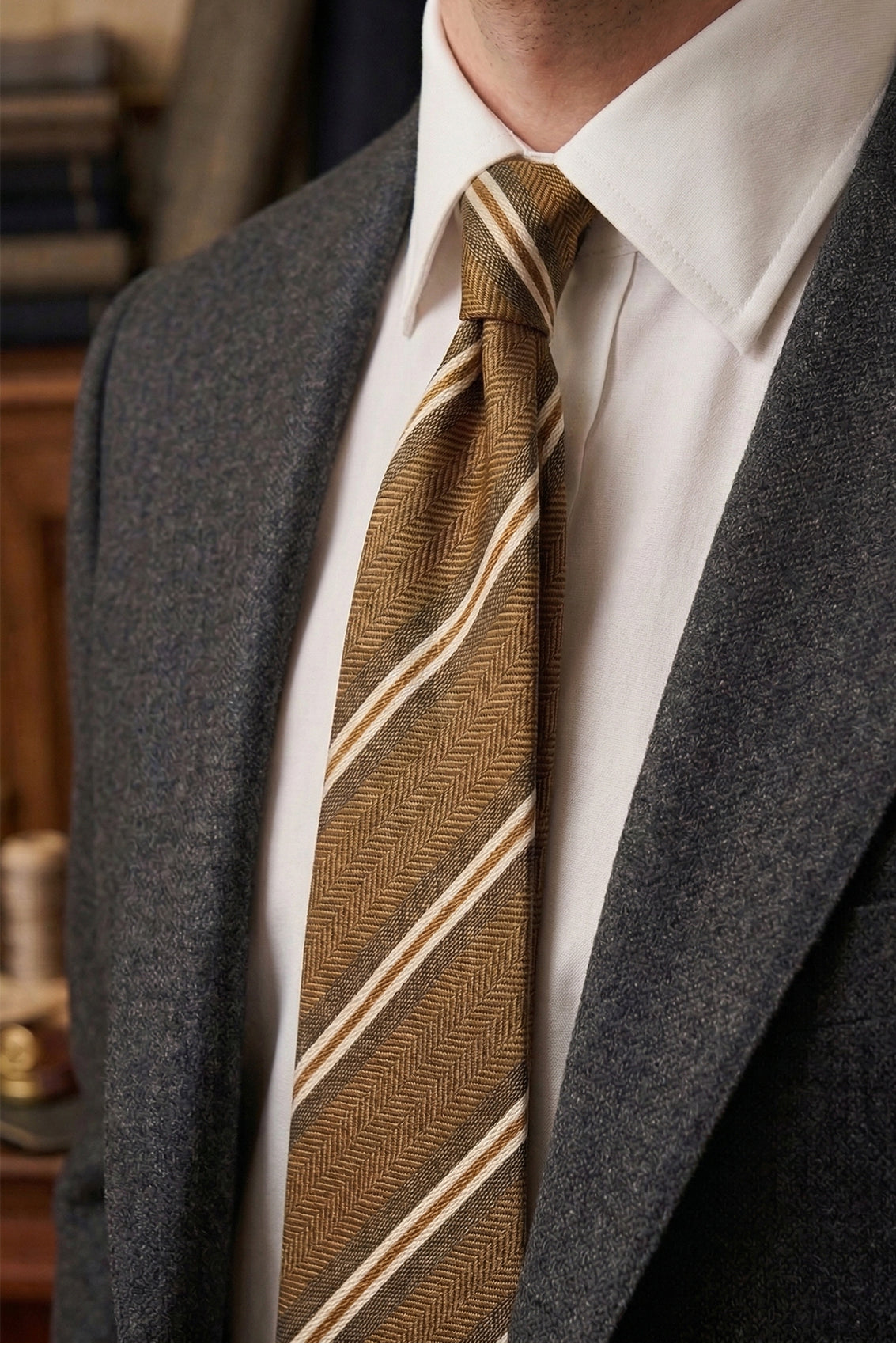 Herringbone Stripes Copper