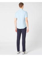 Remus Uomo Slim Ashton Short Sleeve Shirt Light Blue