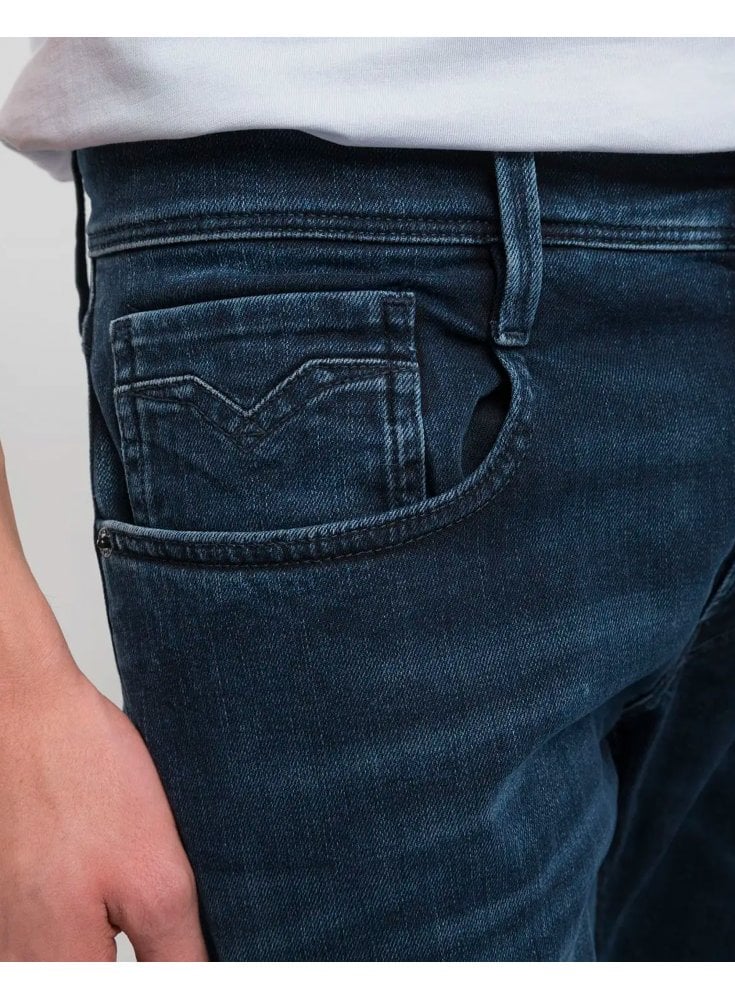 Replay 573 Slim Fit Anbass Sustainable Lab Jean Dark Blue 007