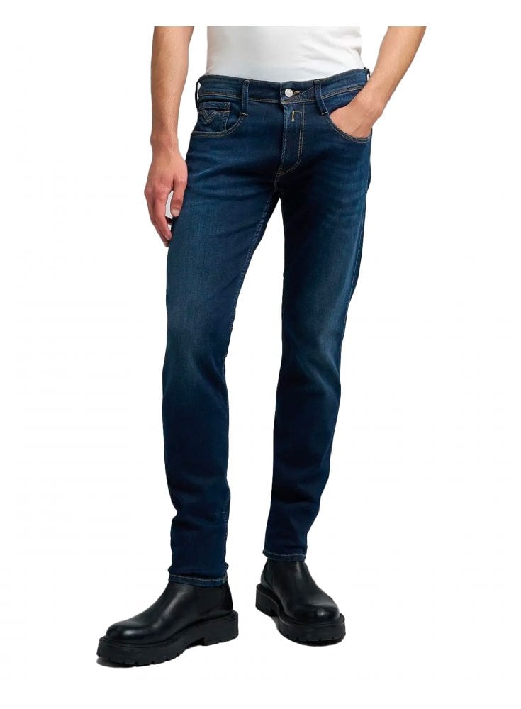 Replay Anbass Dark Blue Soft Slim Fit Jean 007