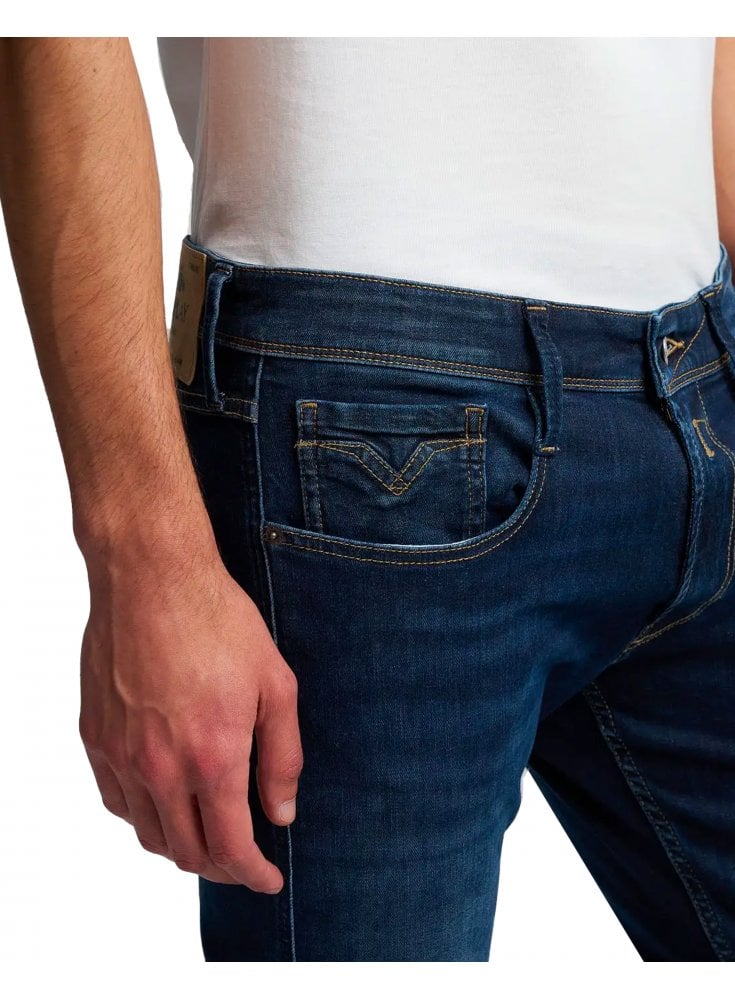 Replay Anbass Dark Blue Soft Slim Fit Jean 007