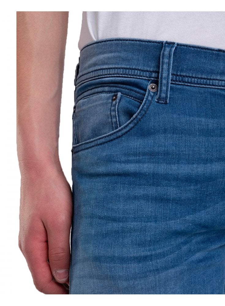 Replay Anbass Mens Power Stretch Jeans Mid Blue 009