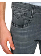 Replay Anbass Power Stretch Grey Slim Jean Washed Grey