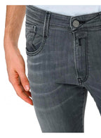Replay Anbass Power Stretch Grey Slim Jean Washed Grey