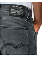 Replay Anbass Power Stretch Grey Slim Jean Washed Grey
