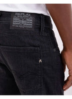 Replay Anbass Slim Fit Power Stretch Jeans Black Delave 009