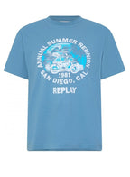Replay Annual Summer Reunion T-Shirt Light Blue